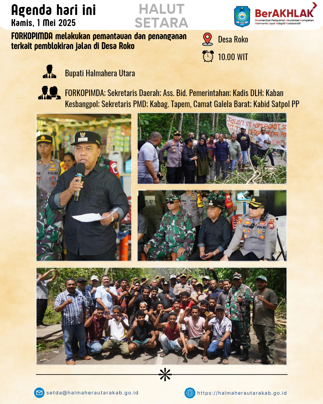 Agenda Mei Pemerintah Kabupaten Halmahera Utara