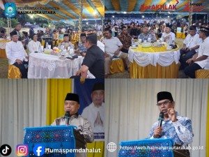 Momen Hangat Buka Puasa Bersama Pemda Halut Dengan Masyarakat Kecamatan Kao. 