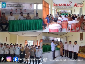 Wabup Kasman Hadiri Pelantikan dan Pengukuhan Unit Pengumpul Zakat (UPZ) Se-Kecamatan Malifut Tahun 2026.