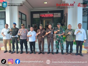 Bupati Piet Hein Babua, Apresiasi Kunjungan Kejati Malut Di Halut Dan Mendukung Program Jaga Desa. 