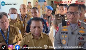 Penanganan Maksimal Dilakukan Pemda Halut Terhadap Korban Erupsi Gunung Dukono. 