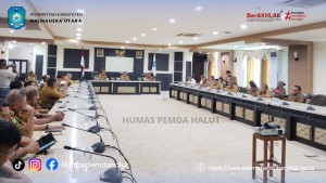 Bupati Halut Pimpin Rapat Pemantapan PORPROV Malut V. 
