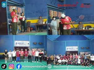 Wabup Kasman Hi Ahmad Resmi Buka Turnamen Badminton FKUB Cup I 2026 Dan Launching GOR Sport Wari Ino. 