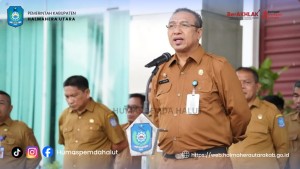 Sekda Pimpin Apel Pagi ASN, Tekankan Tertib Administrasi dan Kesiapan PORPROV Malut V. 