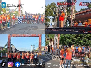 Spirit Canga Of Hein Namotemo Warnai Fun Run  Kiarono yang dibuka Wabup Kasman HI. Ahmad. 