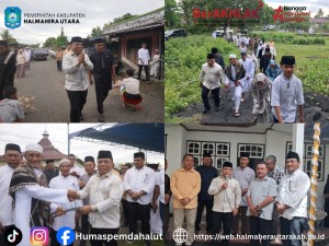 Bupati  Piet Hein Babua, Serahkan Hewan Qurban Untuk Masjid Attaqwa Kecamatan Malifut. 