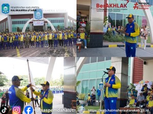 Bupati Piet Hein Babua Lepaskan 396 Personel Kontingen Halut Untuk Porprov V Tahun 2026.