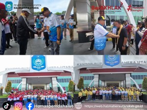 Pemda Halut Sambut Kontingen Kota Ternate dan Tidore Kepulauan Peserta  Porprov V Tahun 2026.