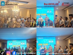 Penutupan Kegiatan Job Fair Maluku Utara Tahun 2026 Oleh Gubernur Maluku Utara. 