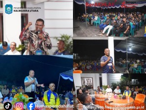 Wakil Bupati Halut di Dampingi Ketua Harian KONI dan Pimpinan SKPD Menerima Kontingen Atlet Canga Hibua Lamo Usai Porprov V Malut 2026.
