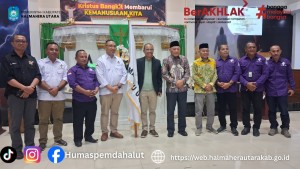 Wagub Malut Resmi Melepaskan Kontingen Pesparawi Maluku Utara Ke Manokwari. 