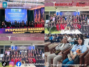 Dukung Prestasi dan Kerohanian, Sekda Halut Hadiri Pagelaran Pesparawi Nasional XIV. 