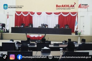 Pertahankan WTP ke-10, Pemda dan DPRD Halut Resmi Sahkan Ranperda Pertanggungjawaban APBD 2025.