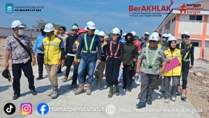 Tinjau Pembangunan Sekolah Rakyat, Gubernur Malut dan Bupati Halut Pastikan Kesiapan Infrastruktur. 