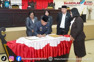 Pemda dan DPRD Halut Tandatangani Nota Kesepakatan KUA-PPAS 2027.