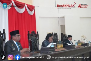 Pemkab dan DPRD Halut Resmi Rampungkan Perubahan APBD 2026.