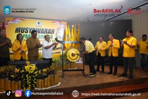 Musda VI Golkar Halut Dihadiri Lengkap oleh Bupati Piet Hein Babua dan Wabup Kasman Hi. Ahmad