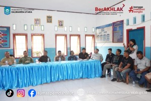 Bupati Halut bersama Forkopimda Turun Tangan Mediasi Konflik Warga Desa Samuda dan Igobula. 