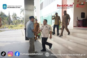 Kunker Wagub  Malut Sarbin Sehe ke Halmahera Utara Disambut Hangat Bupati Piet Hein Babua