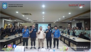 Kontingen Pesparawi XIV Tingkat Nasional asal Halmahera Utara tiba di Halut