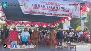 Gerak Jalan Indah Tingkat PAUD, TK dan SD Semarakkan HUT ke-81 RI di Bumi Hibua Lamo