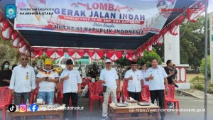 Gerak Jalan Indah Tingkat SMA dan SMK Semarakkan HUT ke-81 RI di Halmahera Utara