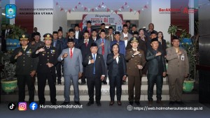 Upacara Taptu dan Pawai Obor Semarakkan Peringatan HUT ke-81 Kemerdekaan RI di Halmahera Utara